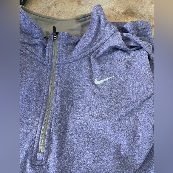 Purple Nike, dry, fit, three-quarter zip size large. - Picture 3 of 4